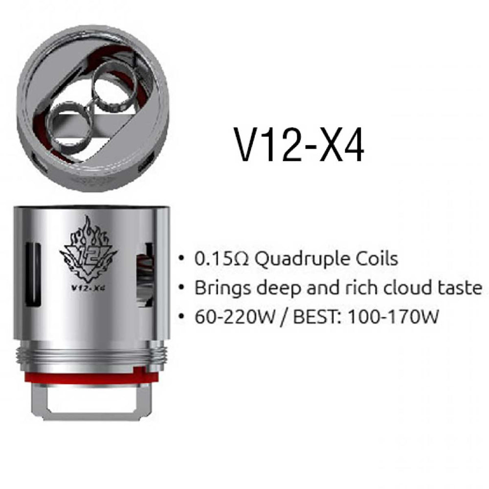 SMOK V12-X4 Replacement Coil (3-Pack)